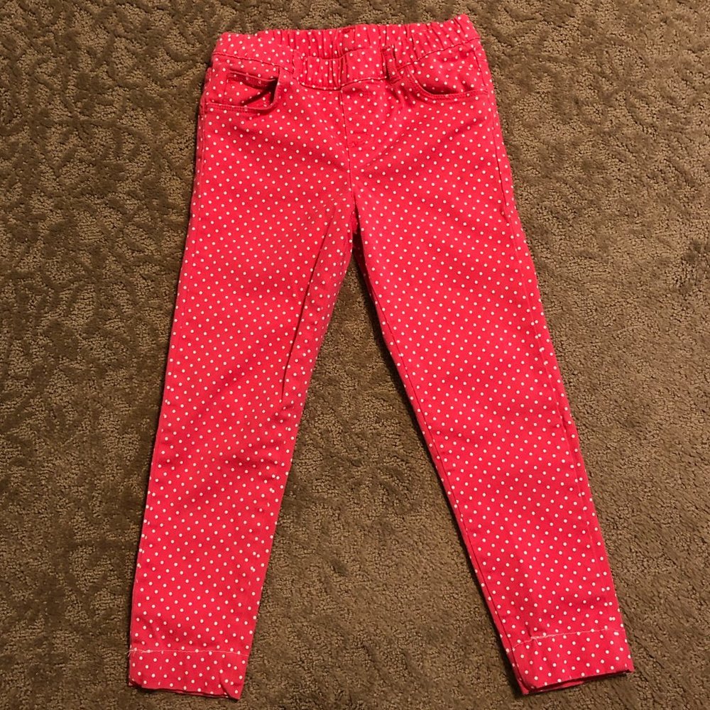 Carter's Pink Polka Dot Pants Girls Size 8